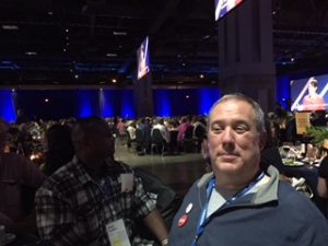 Josh in the main hall at the ACLU 2018 membership conference