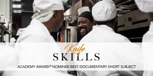 Logo for the documentary feature Knife Skills