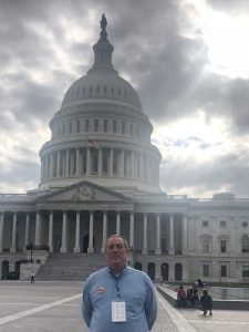 a picture of Josh at the Capital during the ACLU Conference