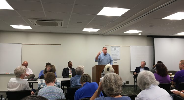 Joshua B. Hoe speaking at a Friends of Restorative Justice event in Ann Arbor Michigan on September 20th 2018