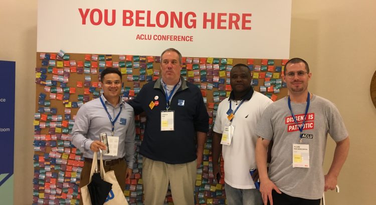 Josh and Friends at the 2018 ACLU membership conference