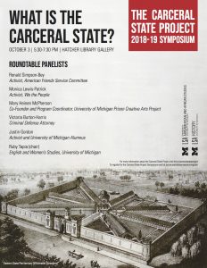 The University of Michigan Carceral State Project Flier