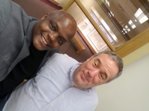 Josh and Ronald Simpson-Bey of Just Leadership USA at the University of Michigan's Carceral State Symposium