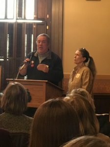 Josh speaks at the Michigan Citizen for Prison Reform Legislative Day in Lansing Michigan about prosecutors and mass incarceration