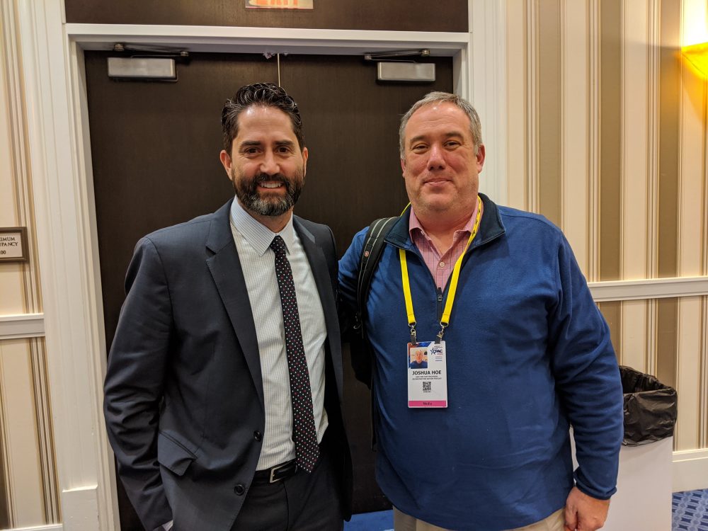 Joshua B. Hoe with Bret Tolman at CPAC 2020